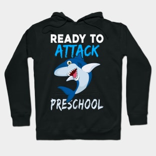 Shark Kids Ready To Attack Preschool Boys Back To School Hoodie